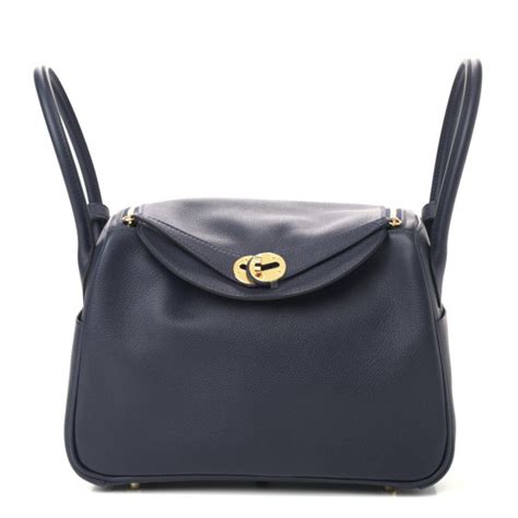 HERMES Evercolor Lindy 26 Bleu Nuit 835153 